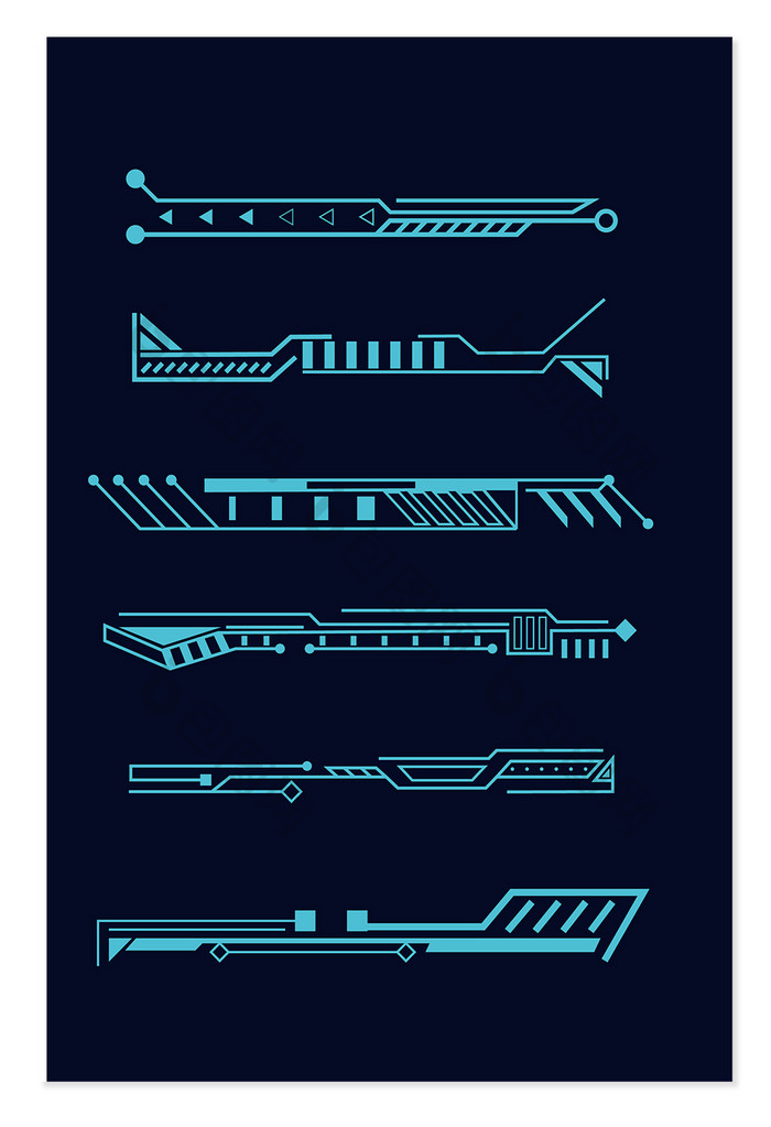 科技元素科技线条素材
