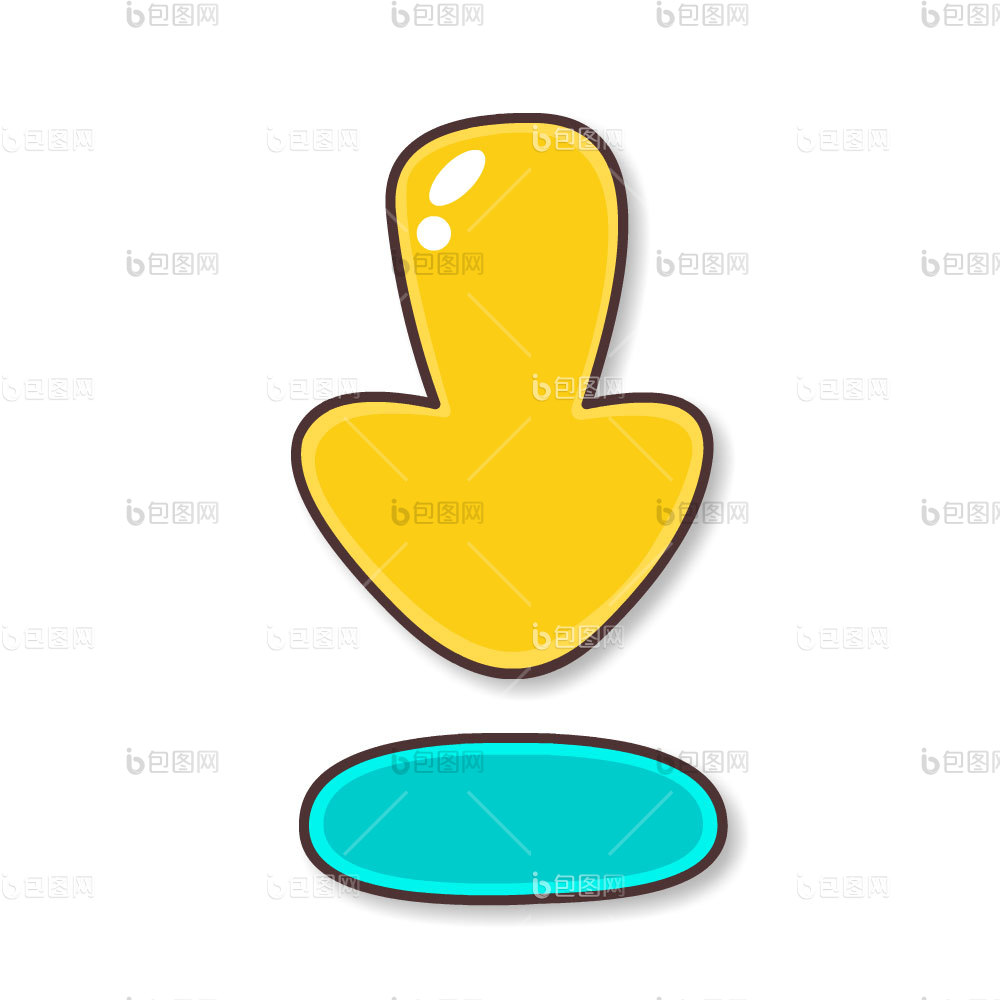 向下箭头图片-包图网