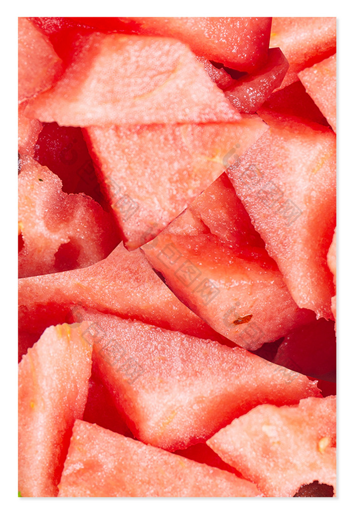 红色西瓜纹理质感夏季水果背景