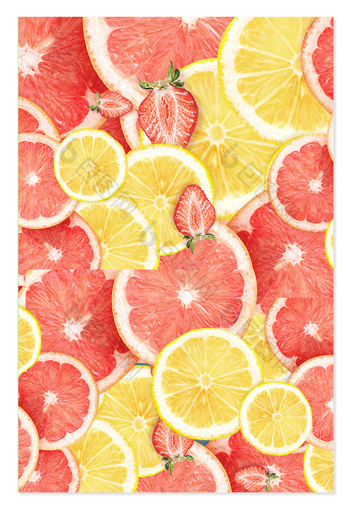 夏季纹理水果柠檬柚子纹理背景