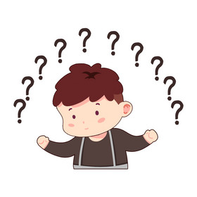 彩色简约问号疑问纳闷表情包动图gif黄色手绘问号疑问表情包动图gif