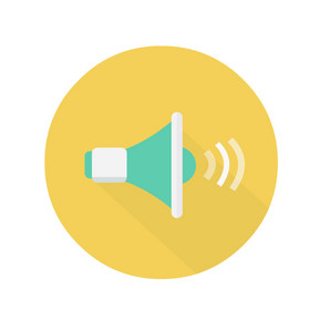 广播喇叭公告通知声音特效动图gif