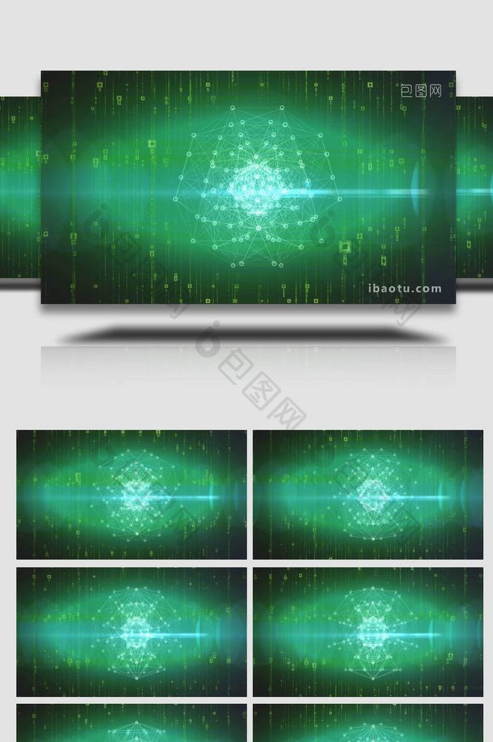 互联网数据科技粒子线条背景视频