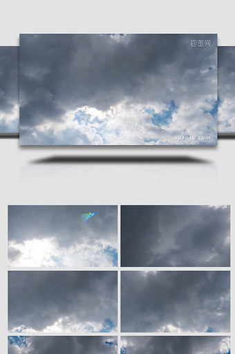 拍摄即将下暴雨层乌云4k延时图片