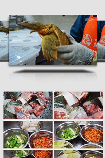 焖炖甲鱼美食制作全过程实拍视频图片
