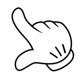 手势指点向上点击biu发射gif简笔画可爱卡通手绘手指点赞表情包gif图