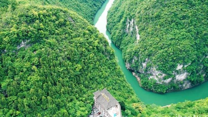 自然风景实拍青山绿水小河实拍视频