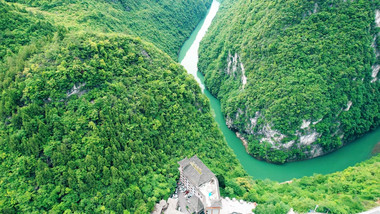 自然风景实拍青山绿水小河实拍视频