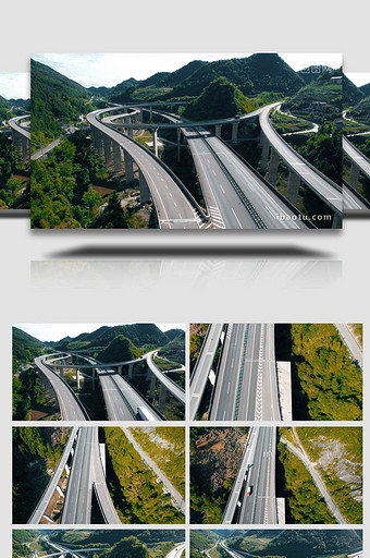 交通汽车行驶在高速公路上实拍视频图片
