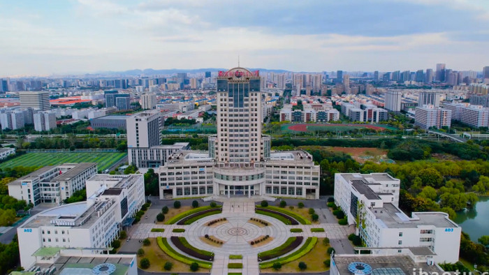 城市地标南京航天航空大学高校4K航拍