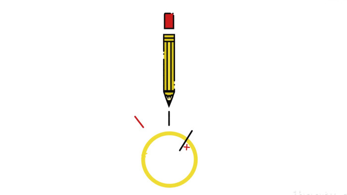 4款卡通铅笔绘制图形logo动画AE模板