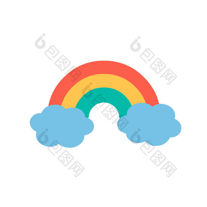 可爱童趣彩虹挂件贴图动图GIF