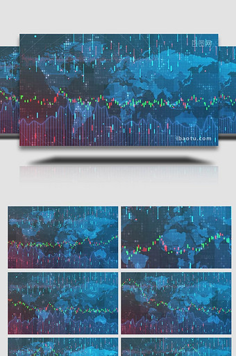 金融股票财经背景视频图片