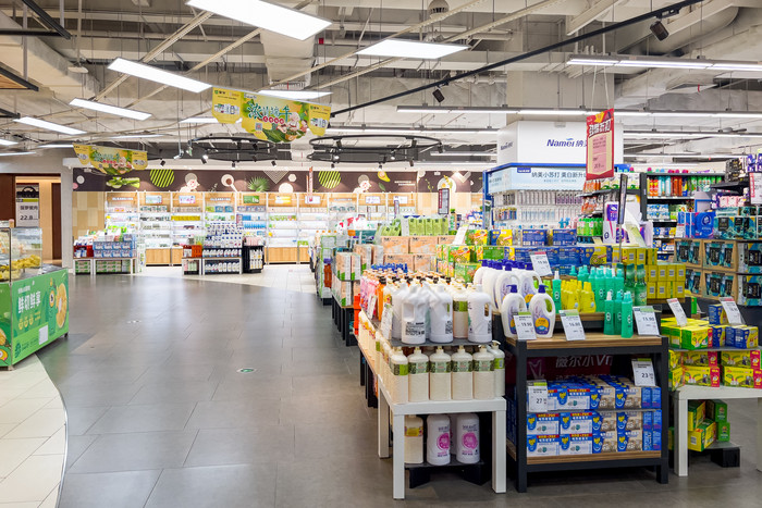 超市环境图超市购物图片