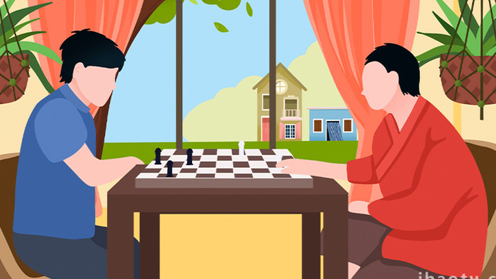 易用卡通mg动画棋牌两人下棋对弈