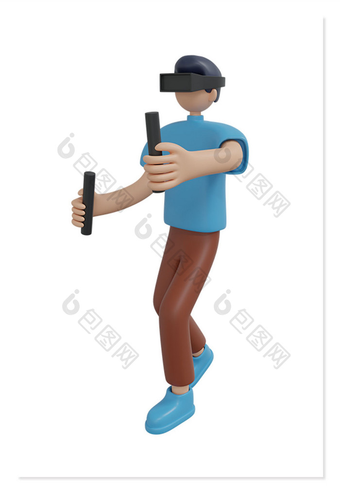 3DC4D立体科技VR眼镜男孩