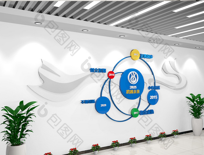 企业历程企业时间轴企业标语文化墙
