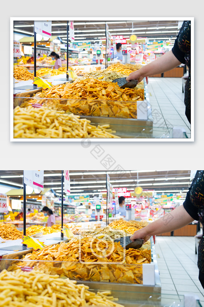 超市选购场景食品食物图片图片