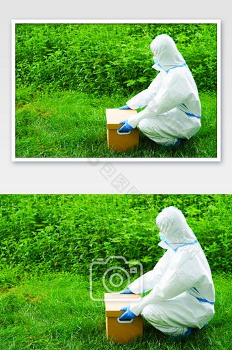 防护服大白志愿者抗疫物资图片