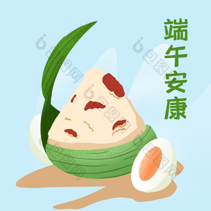 端午粽子红枣安康传统节日鸭蛋动图GIF