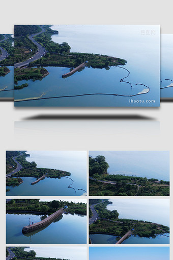 大气风景夏季午后太湖风光航拍视频4k图片