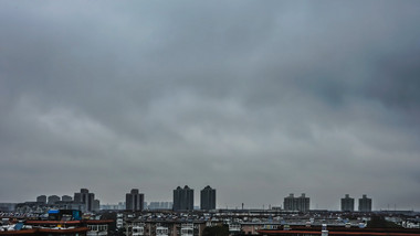 特殊天气暴风雨天气乌云密布4K延时摄影