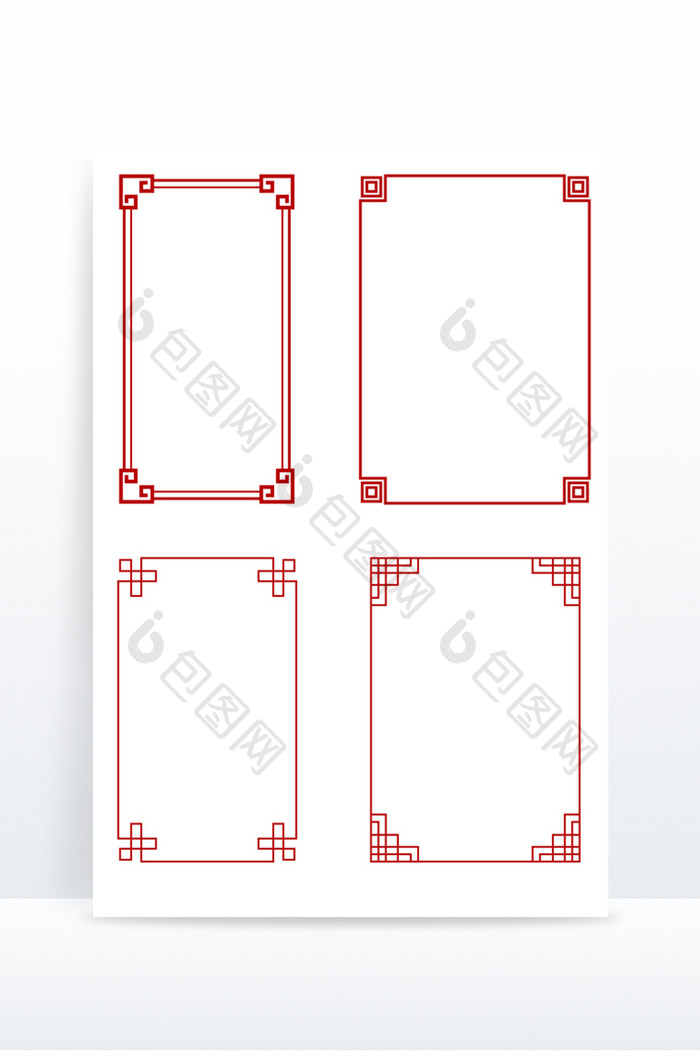 复古中式边框古风元素