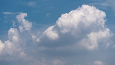 自然夏日天空云朵延时视频