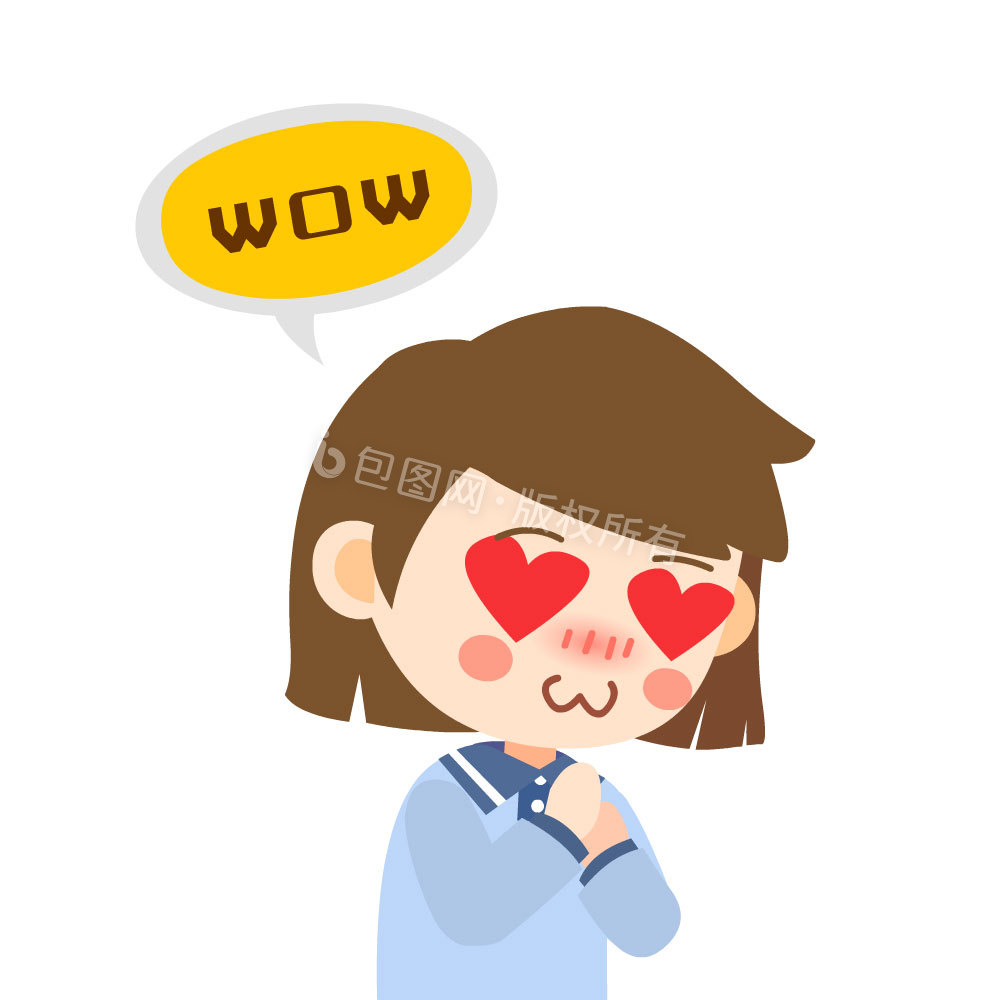 女生喜欢心动感叹花痴动图gif