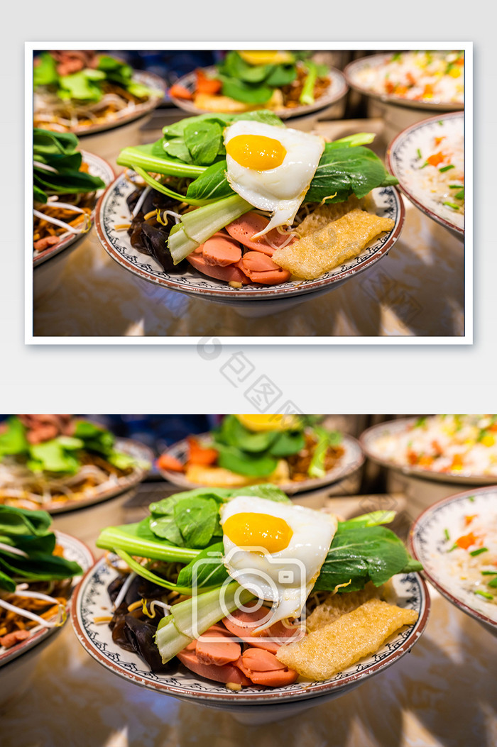 南京美食街汤菜鸡蛋火腿肠图片图片