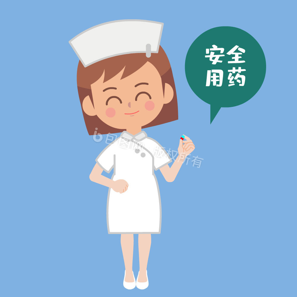 医疗健康护士女生用药指引动图gif