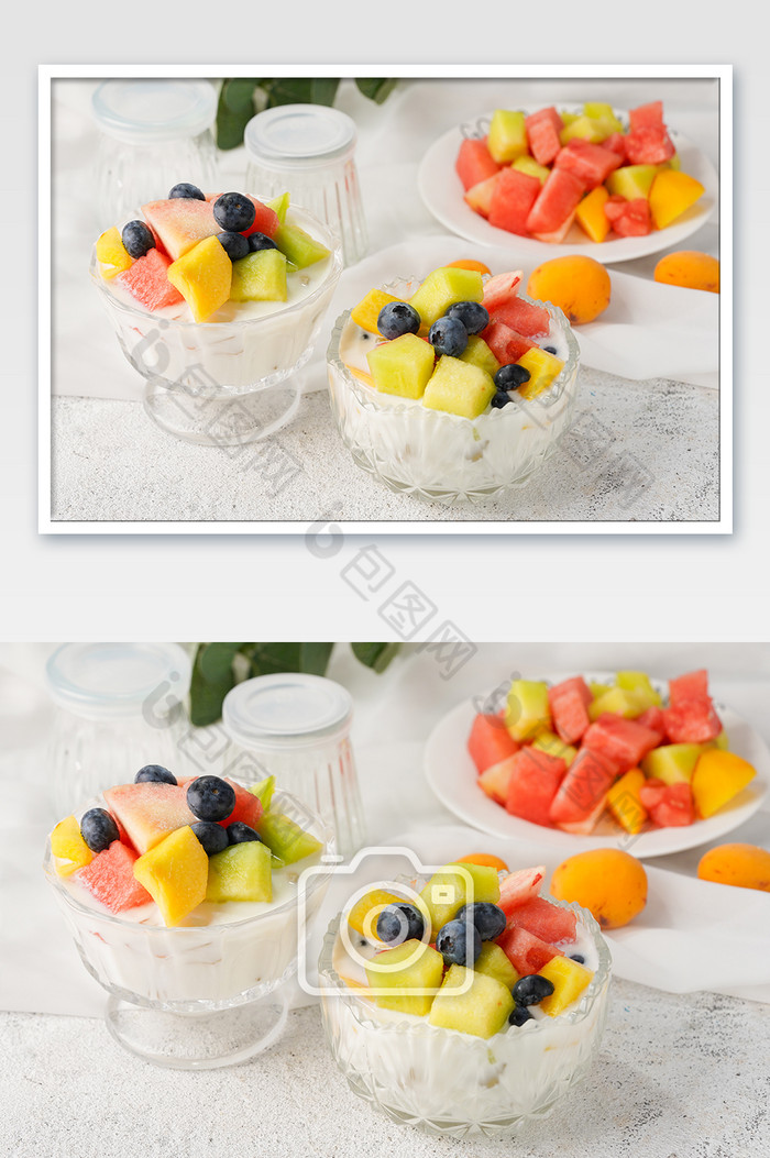 水果酸奶水果捞美食图片图片
