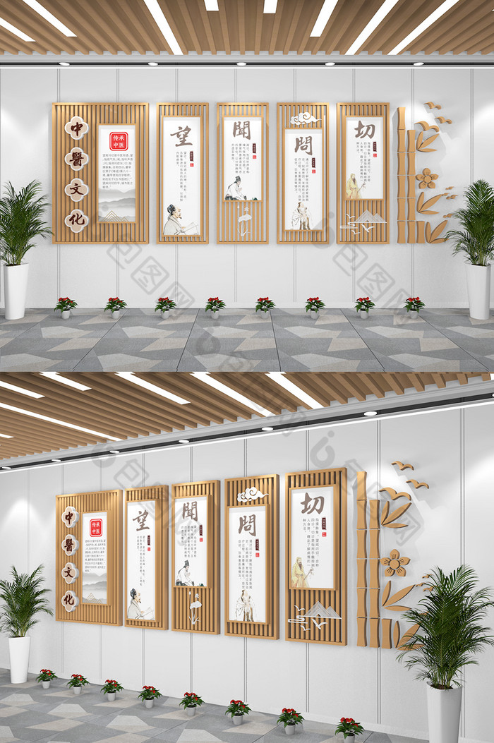 中医院文化墙扁鹊图片