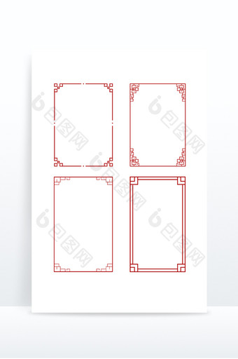 中国风复古中式边框元素图片