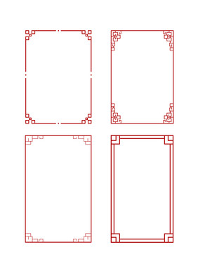 中国风复古中式边框元素