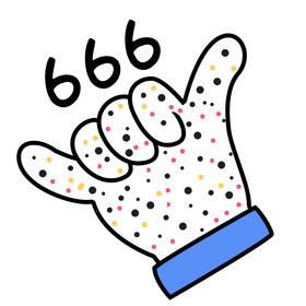 简约666很棒麻子手点点手很赞gif