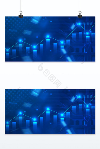 蓝色商务科技几何线条纹理背景图片