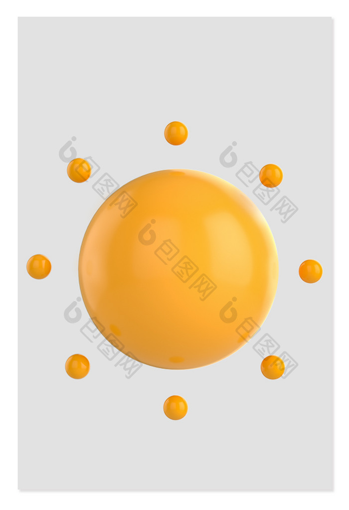 3D天气太阳元素建模渲染