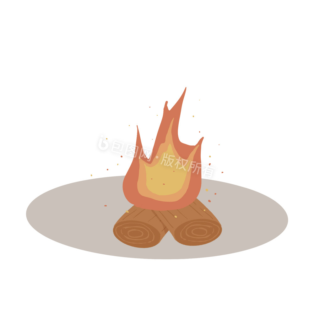 火把节篝火火堆动图GIF图片