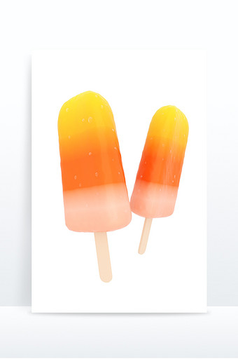 夏日彩色雪糕冰淇淋美食创意模型图片