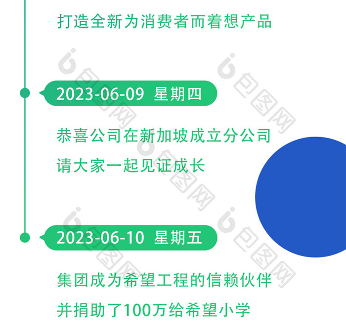 圆点渐变简约企业新闻实施速报H5长图