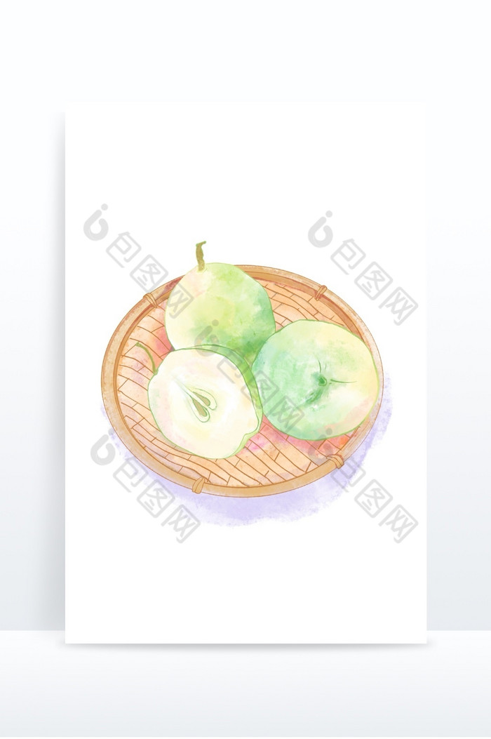 酥梨处暑夏日水果图片图片