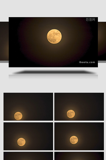 自然超级月亮升起延时视频图片