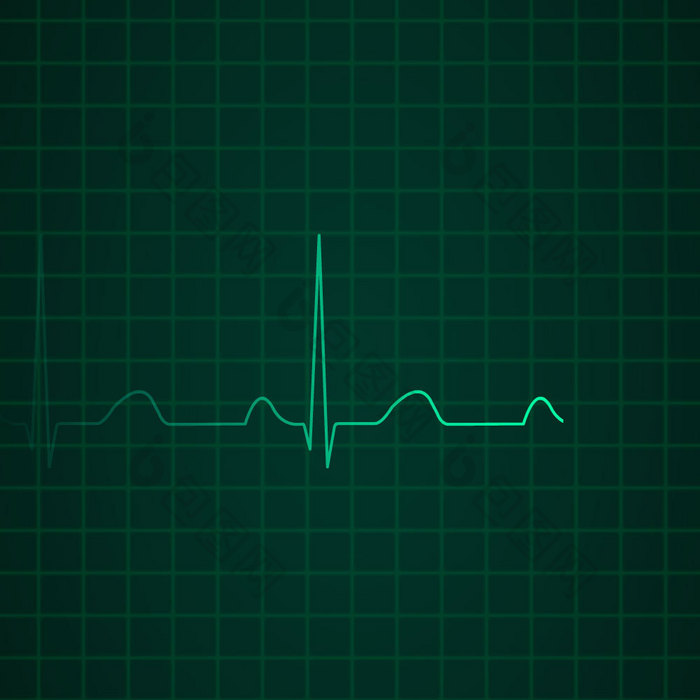 科技感医疗健康心电图动图GIF