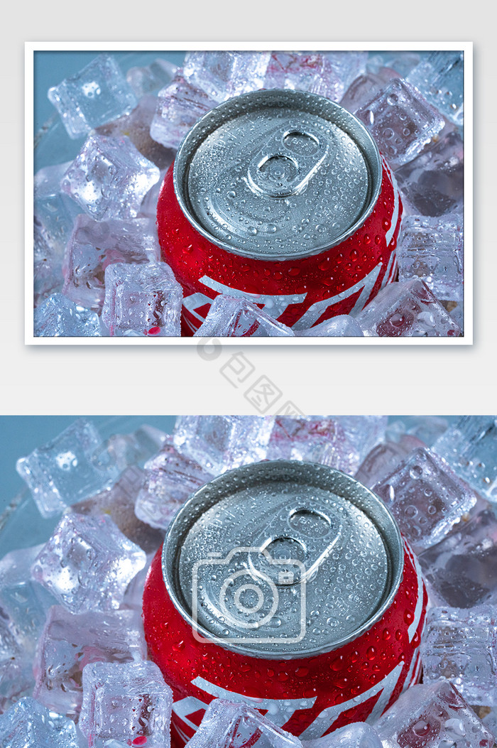 冰镇可乐饮品冰块摄影图图片图片
