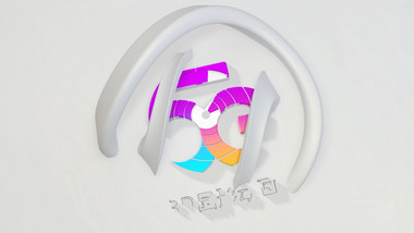 3D圆形抽象标志动画LOGO片头AE模板