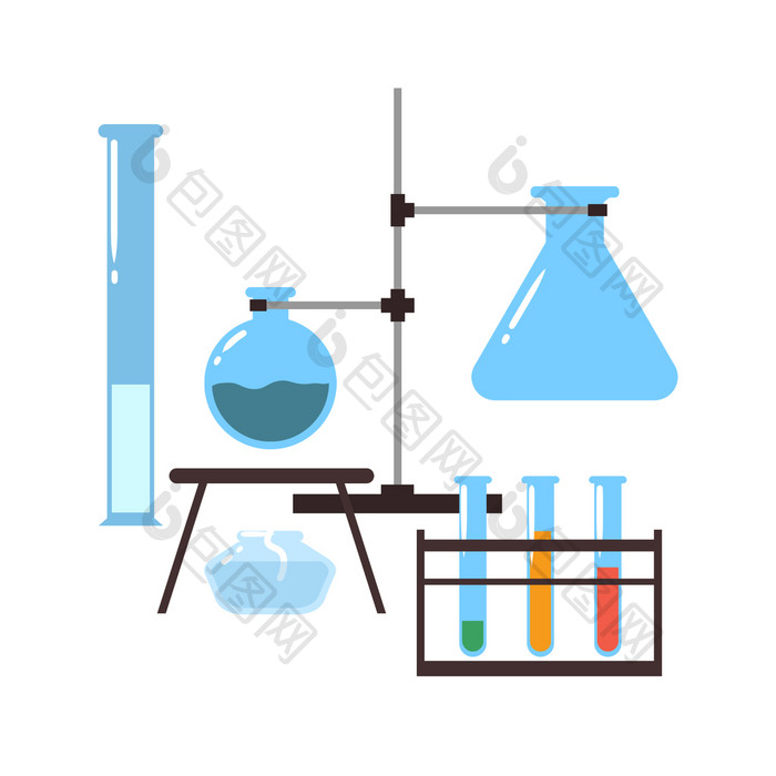 化学实验室实验器材动图GIF