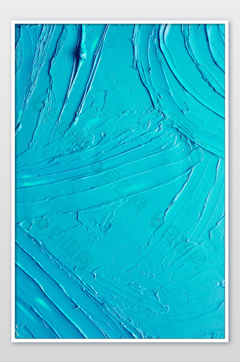 蓝色油彩丙烯颜料单色质感纹理图片