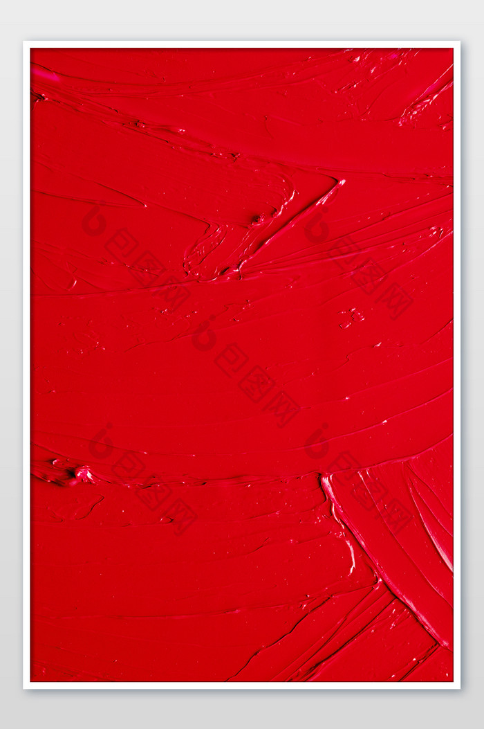 大红色油彩丙烯颜料单色质感纹理
