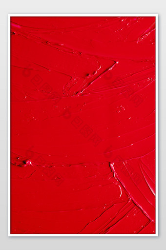 大红色油彩丙烯颜料单色质感纹理图片